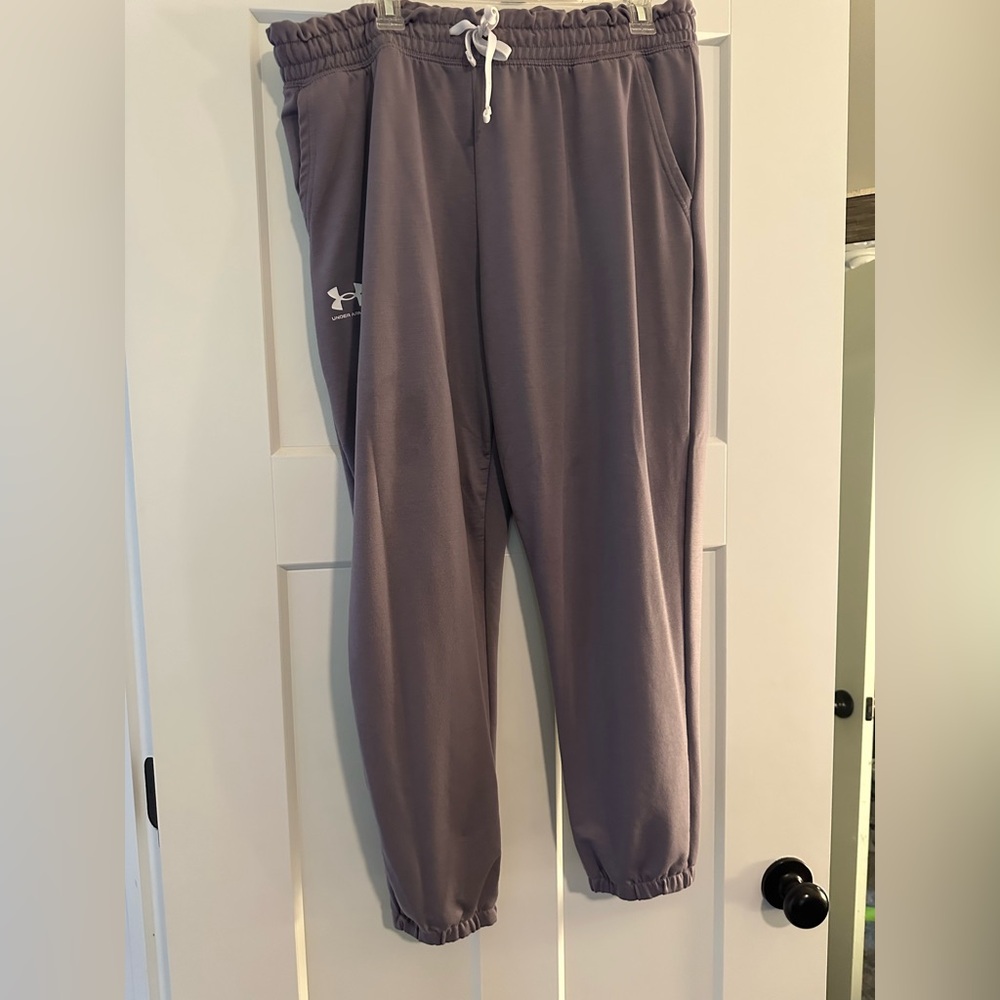 Under Armour purple Sweatpants with Elastic Cuffs